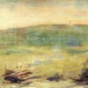 Exquisitely Hand-Painted Oil on Wood Replica of Georges Seurat's 'Landscape at Saint-Ouen' - A Delightful Post-Impressionist Gem by Dafen Village Artists for Art Aficionados and Landscape Lovers