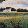 Exquisitely Hand-Painted Oil on Canvas Replica of Georges Seurat's 'Landscape in the Ile-de-France' (Paysage en Ile de France) - A Captivating Post-Impressionist Landscape by Dafen Village Artists for Art Aficionados and Nature Lovers