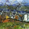 Stunning Post - Impressionist Style 'Landscape near Chatou' Oil Painting by Andre Derain Replica - 54.6 x 65.9 cm Canvas for Home Decor and Art Collections