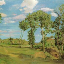 Custom - Sized Impressionist Landscape "Landscape on the Shore of Lez" INSPIRED BY Frederic Bazille (1870) - Handmade in Dafen Village to Suit Your Space