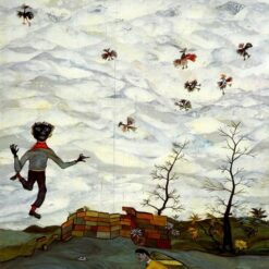 Custom - Made "Landscape with Birds" Inspired Surrealist Landscape Oil Painting by Dafen Village Experts - Tailored to Your Preferences