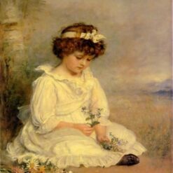 Customizable "Little Speedwell's Darling Blue" (1892) Inspired Oil Painting by John Everett Millais - Handmade in Dafen Village, Tailored to Your Decor and Personal Aesthetic, for Shoppers Seeking Unique and Personalized Portrait Art on Google