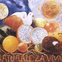 Inspired by Frida Kahlo – Living Nature | Hand-Painted Oil Painting | Mexican Naïve Art Still Life | DaFen Village Studio