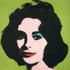 Unique 'Liz Taylor' Andy Warhol 1964 Pop Art Portrait - Inspired Oil Creation, Handmade in Dafen Village Studio