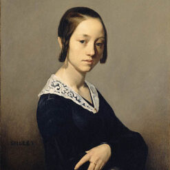 Custom - Sized Realist Portrait of Louise - Antoinette Feuardent Inspired by Jean - Francois Millet's 1841 Masterpiece - Handmade in Dafen Village to Suit Your Space