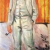 Custom Oil Painting Inspired by Edvard Munch’s Ludvig Karsten – Hand-Painted Portrait Reproduction from DaFen Village Studio | Expressionist Fine Art for Home, Office, and Gallery Décor