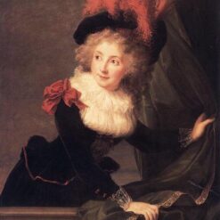 Authentic Dafen Village Reproduction of Louise Elisabeth Vigee Le Brun’s 1789 Portrait: Madame Perregaux INSPIRED BY the Rococo Style