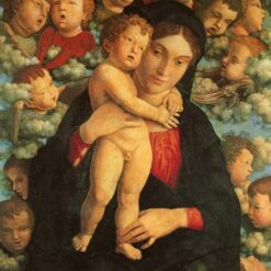Authentic - Style Oil Painting of "Madonna and Child with Cherubs" Inspired by Mantegna - Dafen Village's Exclusive Creation