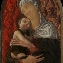 Customizable Oil Painting Inspired by Mantegna's "Madonna and Child with Seraphim and Cherubim" - Dafen Village Studio's Special Service