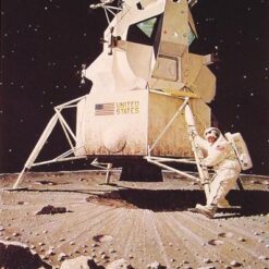 Authentic - Looking "Man on the Moon" Inspired by Norman Rockwell's 1967 Creation - Dafen Village Artisanry