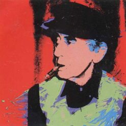 Unique Dafen Village-made Oil Painting Tribute to Andy Warhol's 'Man Ray' (1974) - Pop Art Gem in Portrait Category for Art Connoisseurs