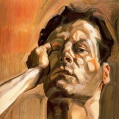 Hand - Painted "Man's Head, Self Portrait" Inspired Expressionist Self - Portrait Oil Painting by Dafen Village Studios - A Captivating Find for Art Enthusiasts