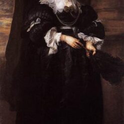 Dafen Village Hand - Painted Replica of Anthony van Dyck's “Marie de Raet” - A Grand Baroque Portrait on Oil Canvas