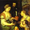 Titian’s Marriage with Vesta and Hymen – Mythological Oil Painting Reproduction, Handcrafted by DaFen Village Studio