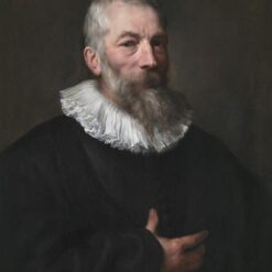 Dafen Village Handmade Replica of Anthony van Dyck's “Portrait of the Artist Marten Pepijn” - A Baroque Gem on Oil Panel