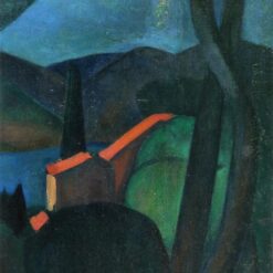 Exquisite Hand-Painted Oil Painting Inspired by Andre Derain's 1908 'Martigues Landscape' - A Cubist Masterpiece from Dafen Village Studio for Art Aficionados