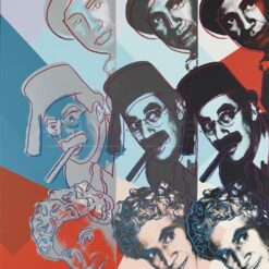Authentic Andy Warhol 'Marx Brothers 232' 1980 Pop Art Portrait Silkscreen - A Tribute to Comedy Legends
