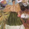 Inspired by Frida Kahlo – Marxism Will Give Health to the Sick | Hand-Painted Oil Painting | Mexican Surrealist & Symbolic Art | DaFen Village Studio