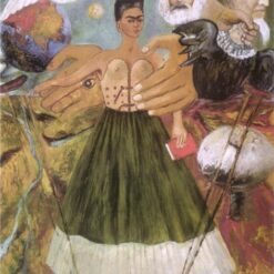 Inspired by Frida Kahlo – Marxism Will Give Health to the Sick | Hand-Painted Oil Painting | Mexican Surrealist & Symbolic Art | DaFen Village Studio