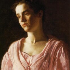 Authentic-Looking Realist Portrait "Maud Cook" (1895) by Thomas Eakins - Dafen Village Creation, Oil Painting for Home and Office Spaces, Adored by Art Aficionados and Those Who Appreciate the Art of Female Portraiture