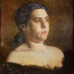 Authentic-Looking Realist Portrait "Maybelle" (1898) by Thomas Eakins - Dafen Village Creation, Oil Painting for Home and Office Spaces, Adored by Art Aficionados and Those Who Appreciate the Art of Capturing Femininity