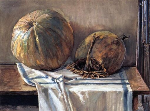 High-quality Impressionist ‘Melon’ Still Life Painting Replica by Egon Schiele – A Timeless Art Piece from Dafen Village Studios