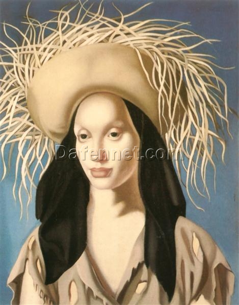 Mexican Girl” – Art Deco Portrait by Tamara de Lempicka | Hand-Painted Oil Artwork