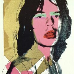 Authentic-looking Pop Art Portrait Oil Painting - Inspired by Andy Warhol's 'Mick Jagger' (1975), Handmade in Dafen Village