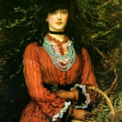 High - Fidelity Realistic Portrait of Miss Eveleen Tennant Inspired by John Everett Millais - Dafen Village Creation