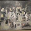 Unique Interpretation of Arshile Gorky's 1945 'Diary of a Seducer' in Surrealist Abstract Style on Oil Canvas for Private Art Collections and Interior Design Projects