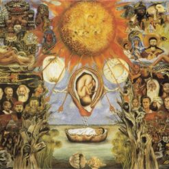 Inspired by Frida Kahlo – Moses | Hand-Painted Oil Painting | Surrealist & Religious Symbolic Art | DaFen Village Studio