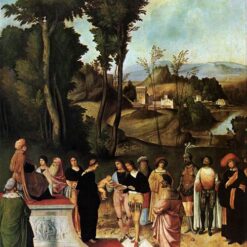 Collectible High Renaissance Gem: 'Moses Undergoing Trial by Fire' Replica by Giorgione (1502 - 1505) - Oil on Canvas from Dafen Village