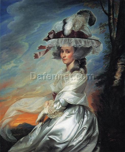Museum-Quality Reproduction of Mrs. Daniel Denison Rogers Portrait INSPIRED BY John Singleton Copley’s c.1784 Neoclassical Work at Fogg Museum