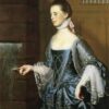 Dafen Village Hand-Painted Oil Canvas: Mrs. Daniel Sargent (Mary Turner Sargent) INSPIRED BY John Singleton Copley’s 1763 Neoclassical Portrait Masterpiece