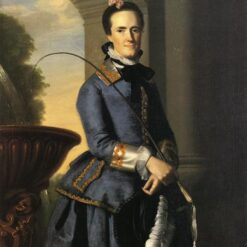 Exquisite Hand-Painted Oil Canvas Replica of Mrs. Epes Sargent INSPIRED BY John Singleton Copley’s 1764 Neoclassical Masterpiece