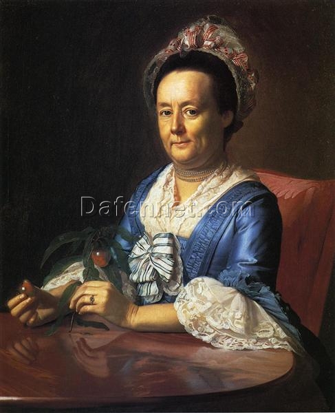 Museum-Quality Reproduction of Mrs. John Winthrop (Hannah Fayerweather) Portrait INSPIRED BY John Singleton Copley’s 1773 Neoclassical Masterpiece