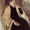Exquisite Impressionist Oil Portrait Replica - 'Mrs. Robert S. Cassatt (Katherine Kelson Johnston Cassatt)' by Mary Cassatt (1889)