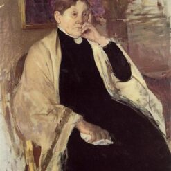 Exquisite Impressionist Oil Portrait Replica - 'Mrs. Robert S. Cassatt (Katherine Kelson Johnston Cassatt)' by Mary Cassatt (1889)