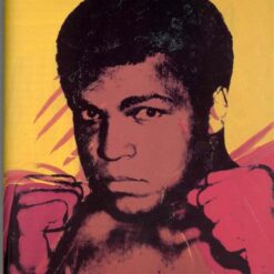 Authentic-looking Pop Art Portrait Oil Painting - Inspired by Andy Warhol's 'Muhammad Ali' (1979), Handmade in Dafen Village for Interior Enhancement and Art Connoisseurs