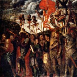 High - Quality Replica of Andrea Mantegna's 1490 - 1506 'Musicians and Torch Carriers' - High Renaissance History Oil Painting on Canvas by Dafen Village Studio