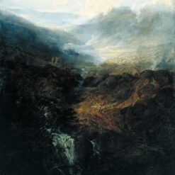 Enchanting Romantic Landscape: 'Morning Amongst the Coniston Fells, Cumberland' by J.M.W. Turner (1798) - A Tate Modern, London Masterpiece