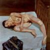 Bespoke "Naked Portrait" Inspired Expressionist Nude Oil Painting by Dafen Village Experts - Custom - Tailored to Your Desires
