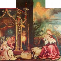Authentic Northern Renaissance Style Oil Painting Inspired by 'Nativity and Concert of Angels' in Isenheim Altarpiece - Exclusive Dafen Village Creation