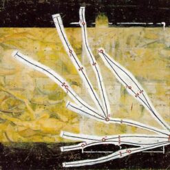 High - Quality Replica of Marcel Duchamp's 1914 'Network of Stoppages' - Dada Abstract Oil & Pencil on Canvas by Dafen Village Studio