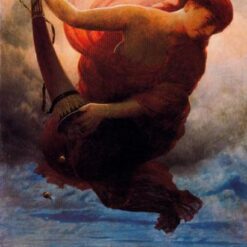 Hand-Painted Museum-Quality Reproduction INSPIRED BY Böcklin’s Iconic Night Allegorical Painting