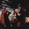 High - Quality 'Noli me tangere' - themed Northern Renaissance Style Religious Oil, Panel & Tempera Painting - Dafen Village Artists' Creation