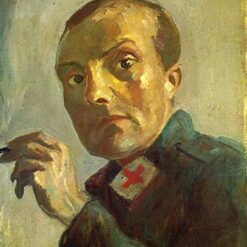 Verist Self - Portrait Replica: Self - Portrait as a Nurse INSPIRED BY Max Beckmann