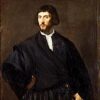 Renaissance Portrait – Portrait of a Man Inspired by Titian – Handmade Oil Painting for Elegant Interiors