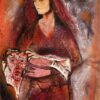 Exquisite Hand - Painted Oil Inspired by Kokoschka's 'Veronica's Veil' - Dafen Village's Tribute to Expressionist Religious Art