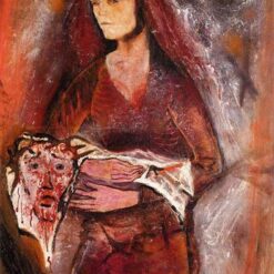 Exquisite Hand - Painted Oil Inspired by Kokoschka's 'Veronica's Veil' - Dafen Village's Tribute to Expressionist Religious Art